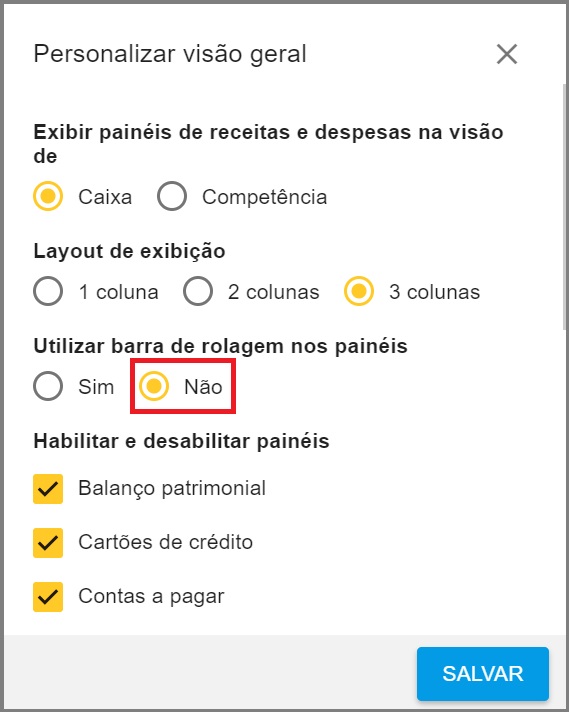 Configurações Visão Geral2