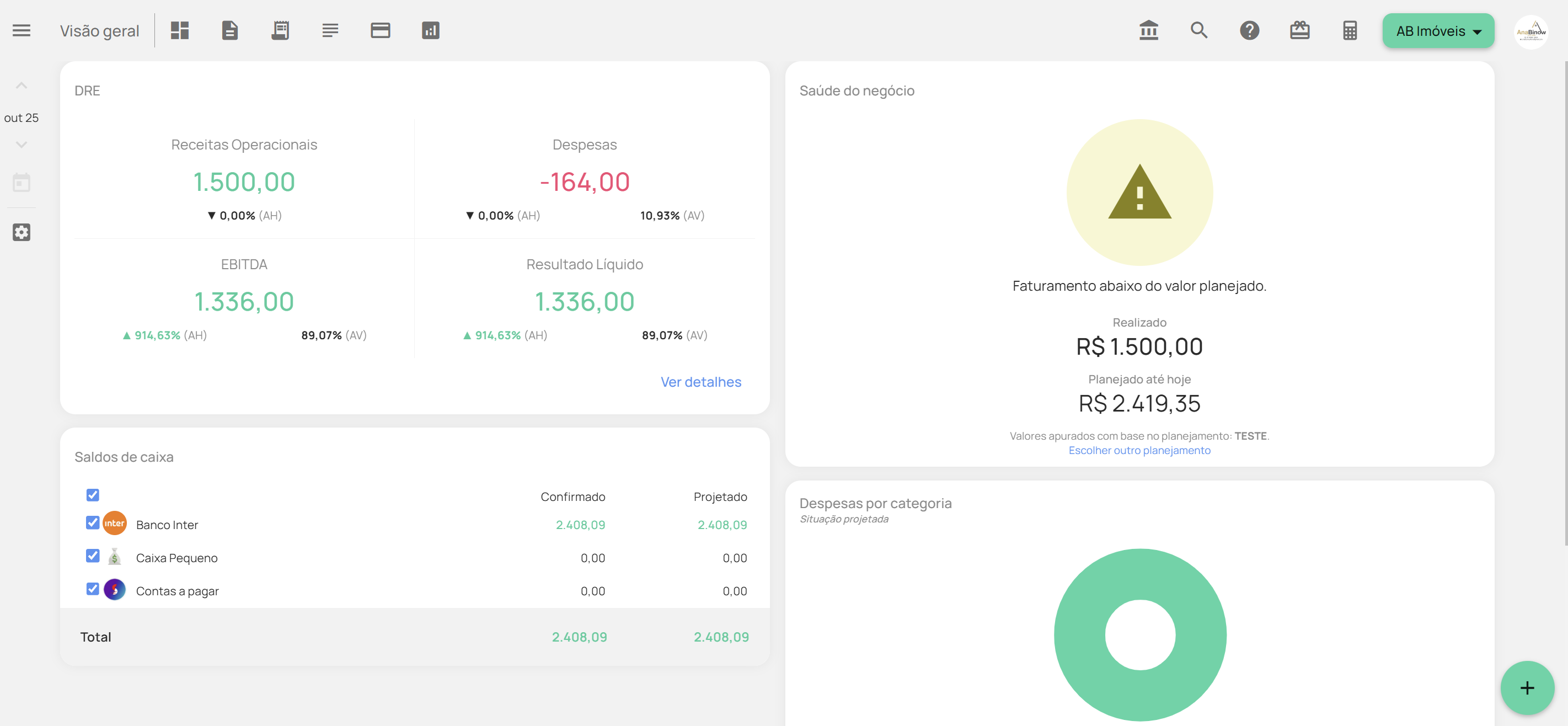 Nova versão Meu Dinheiro, Relatórios de DRE, DFC, KPIs, Planejamento
