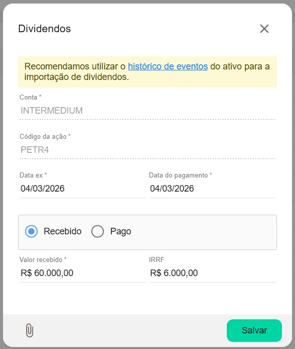 Tratamento de IRRF acima de 50k