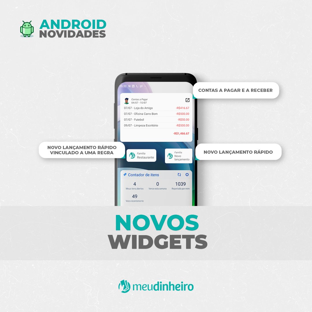 Novos Widgets do Android