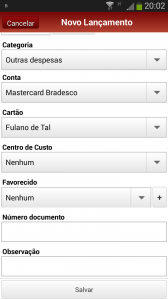 Novo lançamento app