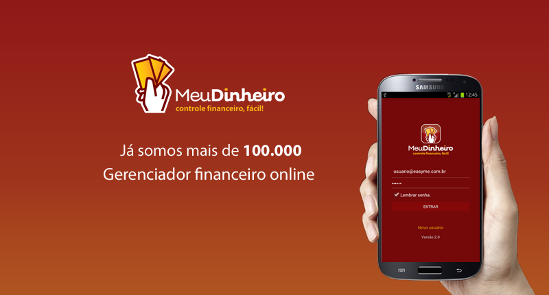 App Meu Dinheiro Android 2.0 - NOVO