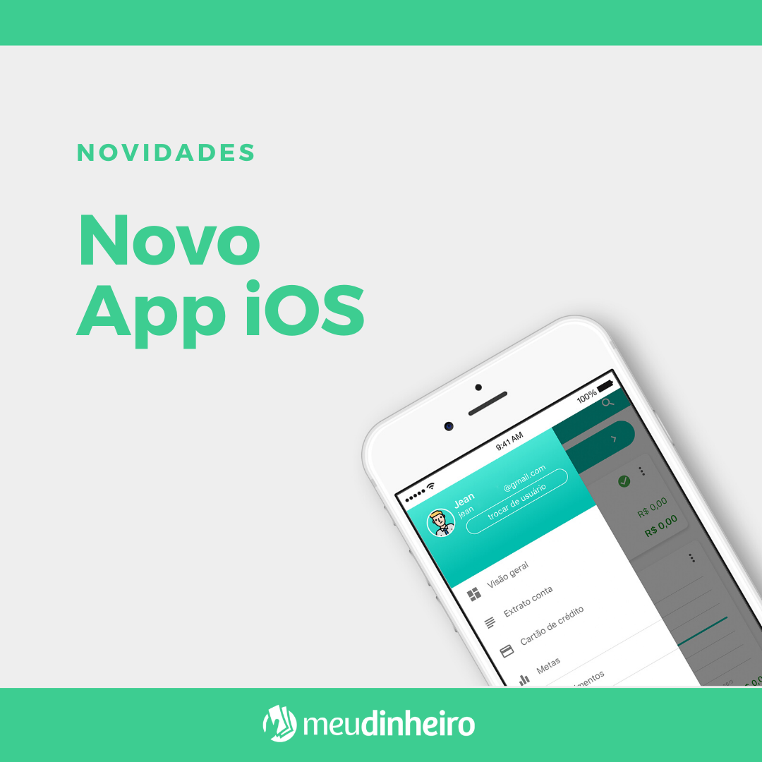 Lançamento do app Controle Financeiro iOS na loja (App Store)